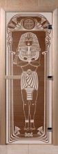 Дверь для саун "Египет" бронза