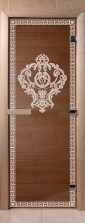 Дверь для саун "Византия" бронза